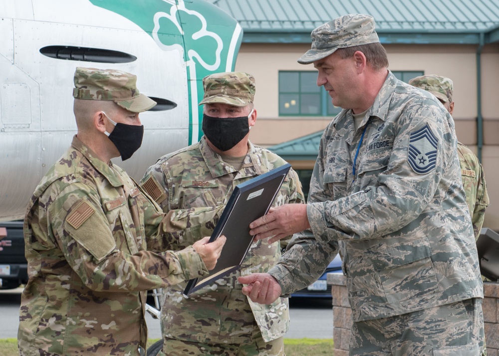 Senior Master Sgt. Sean Sullivan promoted to the rank of Chief Master Sergeant in the Air National Guard