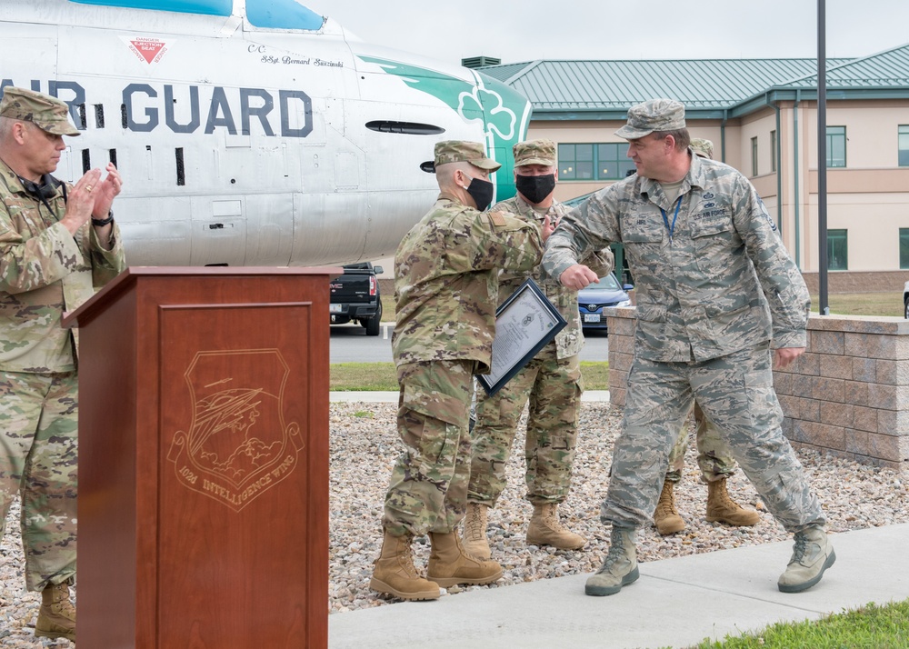 Senior Master Sgt. Sean Sullivan promoted to the rank of Chief Master Sergeant in the Air National Guard