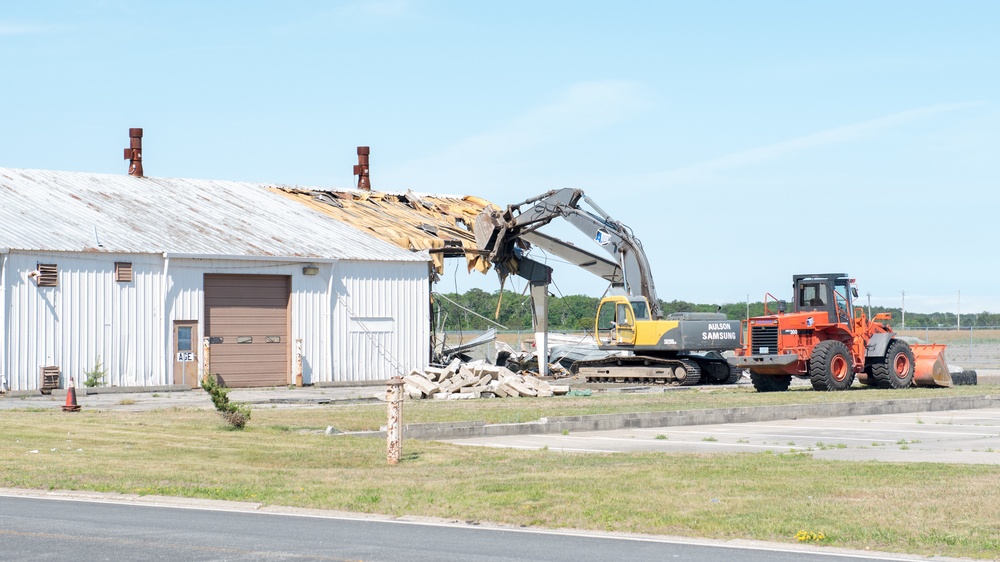Otis ANGB Building 191 demolition