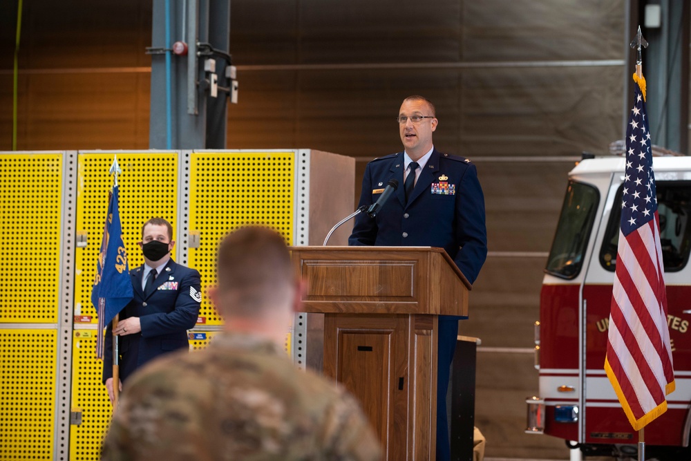 423rd CES Change of Command