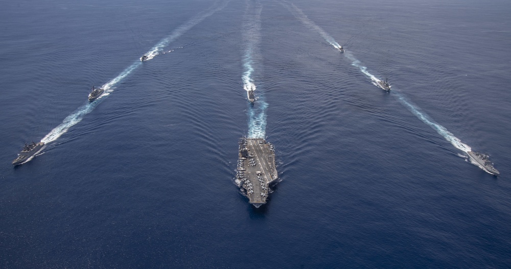 Nimitz Carrier Strike Group joins Indian Navy for cooperative deployment