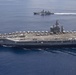 Nimitz Carrier Strike Group joins Indian Navy for cooperative deployment.