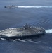Nimitz Carrier Strike Group joins Indian Navy for cooperative deployment.