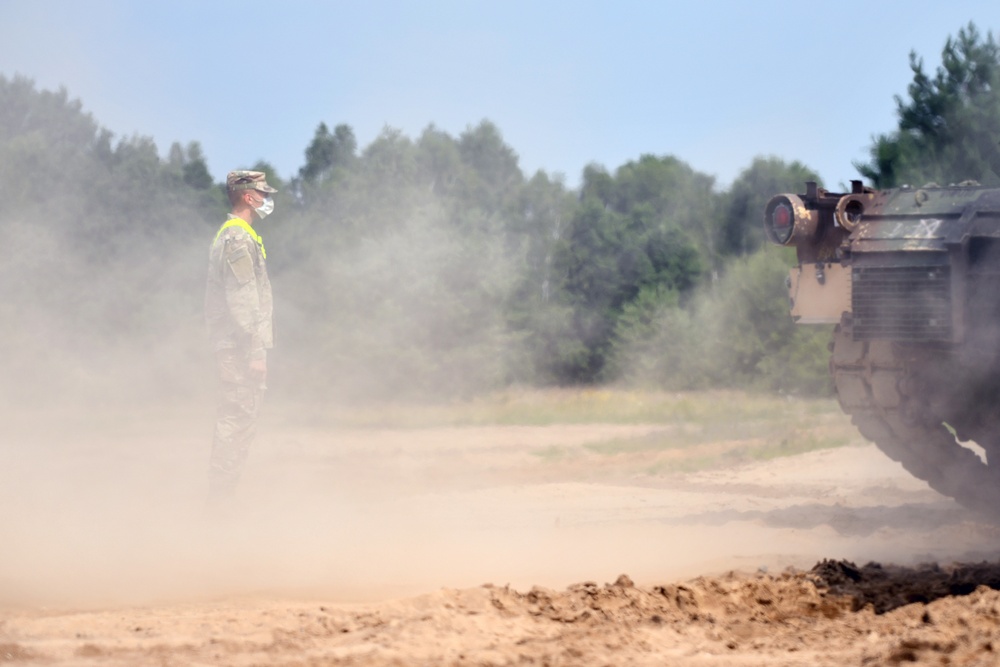 U.S. Soldiers Prepare Tanks Ahead of Exercise in Poland