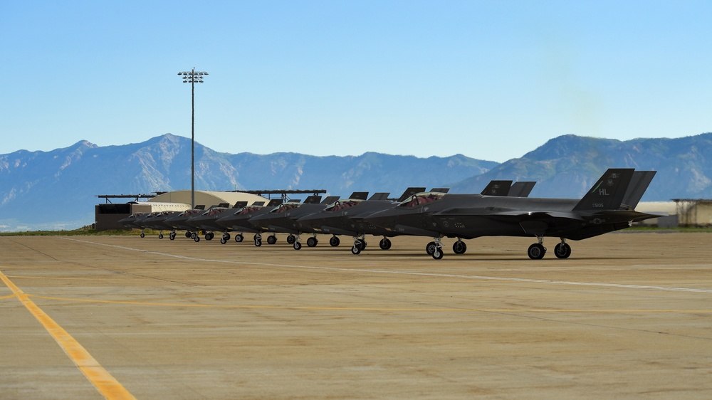 Hill AFB fighter wings conduct training sorties