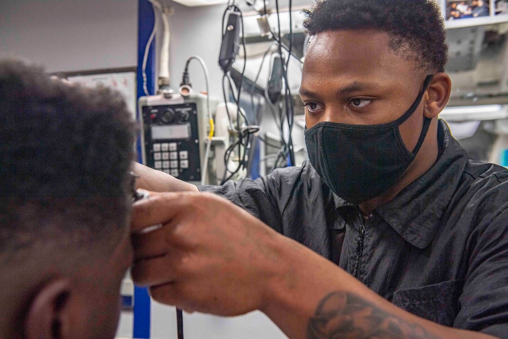 USS Shiloh Barber Shop