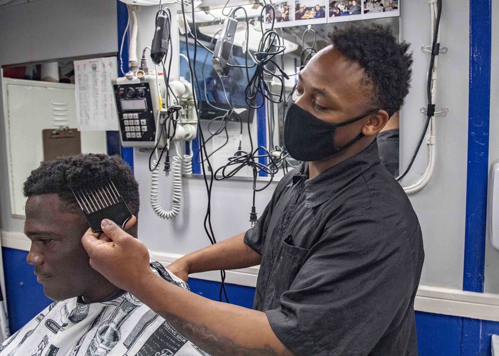 USS Shiloh Barber Shop