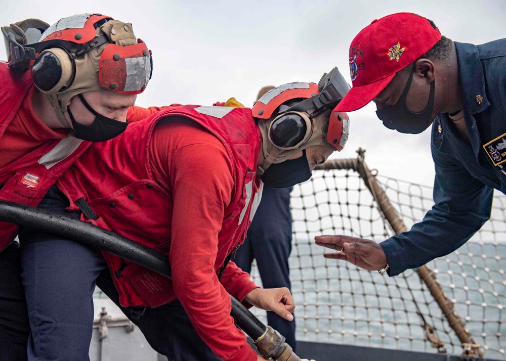 USS Shiloh Damage Control Training Exercise