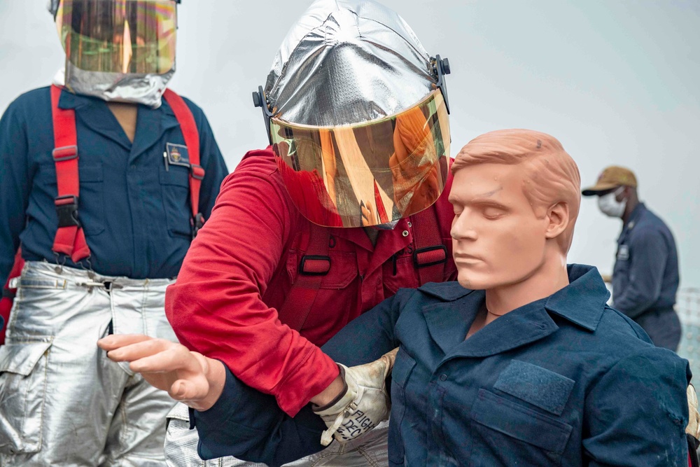 USS Shiloh Damage Control Training Exercise