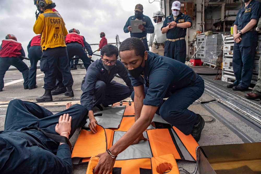 USS Shiloh Damage Control Training Exercise