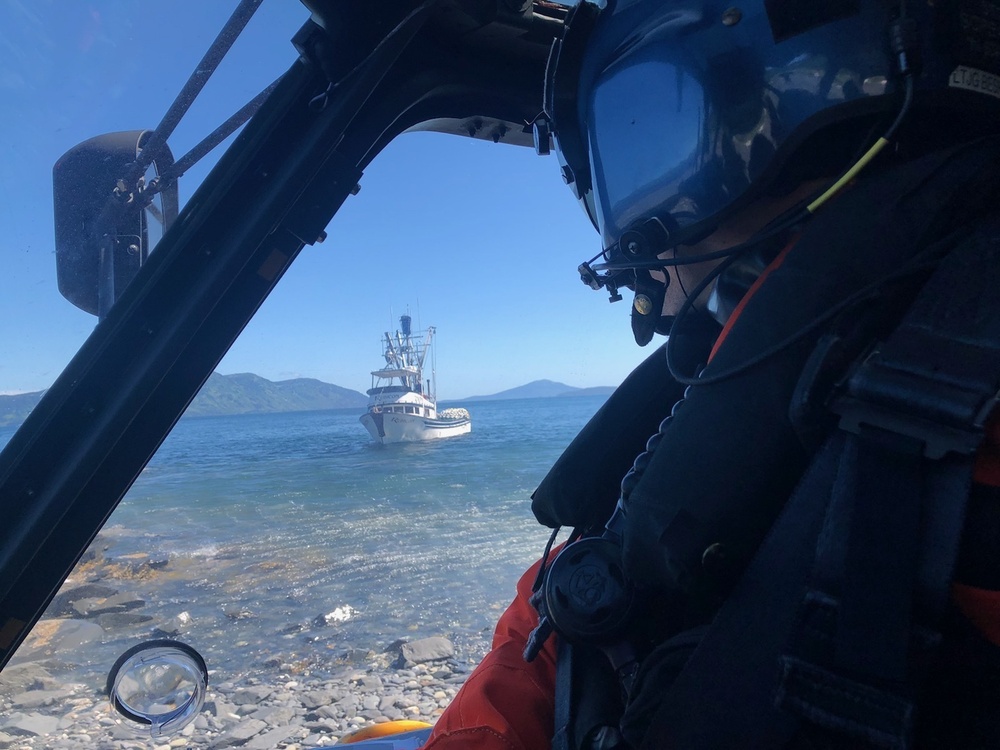 Air Station Kodiak crew medevacs injured fisherman, Kupreonof Strait