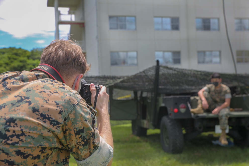 7th Communication Battalion Marines test the MARS capabilities on Okinawa