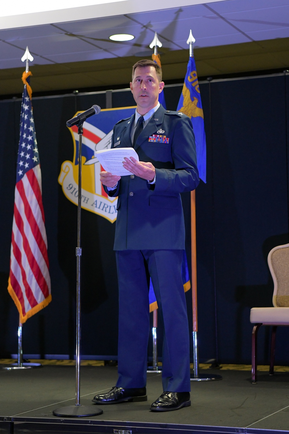 Col. Meyer assumes command of 910th MSG