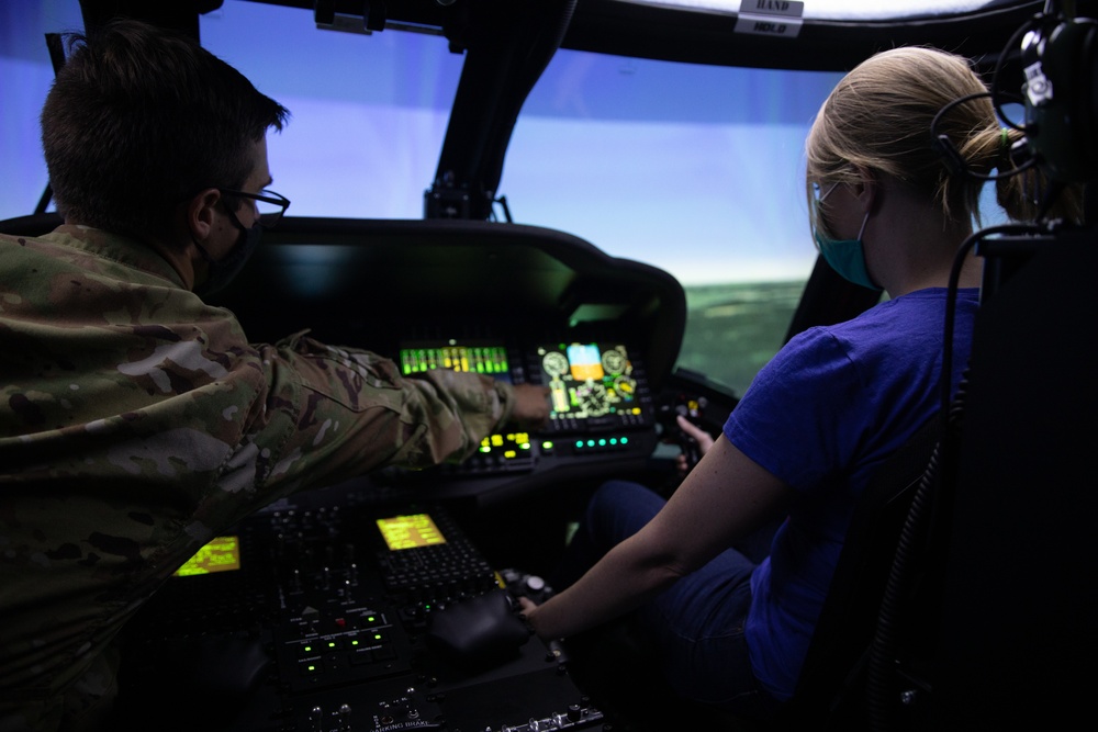 82nd Combat Aviation Brigade Family Readiness Group Learn Flight Simulations