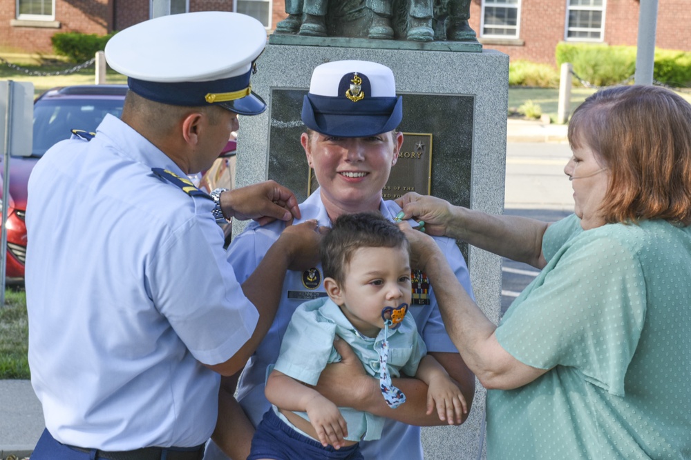 Master Chief Petty Officer Laurie A. Kennedy becomes the first woman to advance to the rank of Master Chief as a Gunner’s Mate