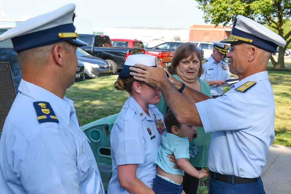 Master Chief Petty Officer Laurie A. Kennedy becomes the first woman to advance to the rank of Master Chief as a Gunner’s Mate