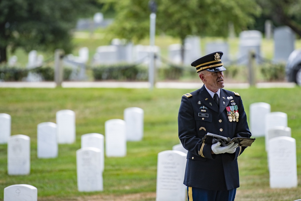 Modified Military Funeral Honors for U.S. Army 1st Lt. Donald Bailey