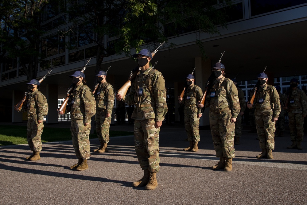 2nd group of Basic Cadets March Out to Jack's Valley
