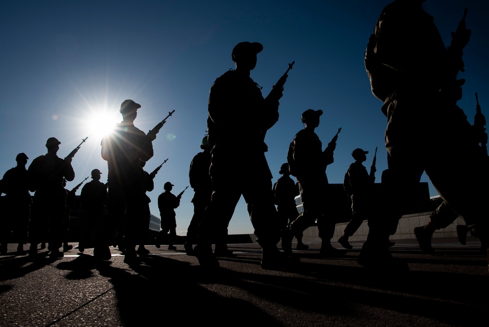 2nd group of Basic Cadets March Out to Jack's Valley
