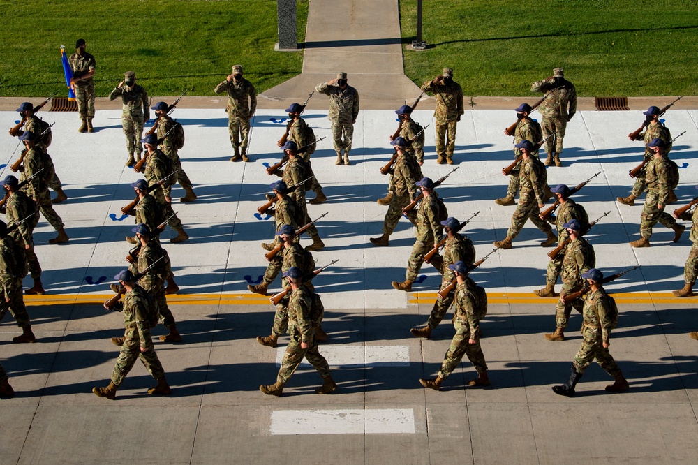 2nd group of Basic Cadets March Out to Jack's Valley