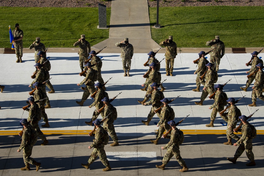 2nd group of Basic Cadets March Out to Jack's Valley