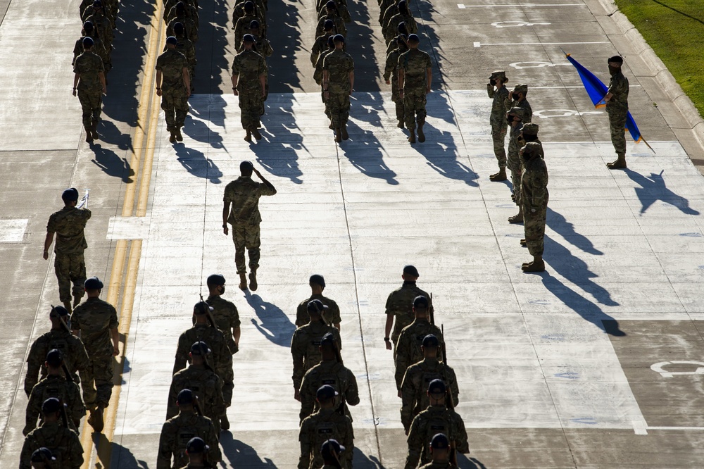 2nd group of Basic Cadets March Out to Jack's Valley
