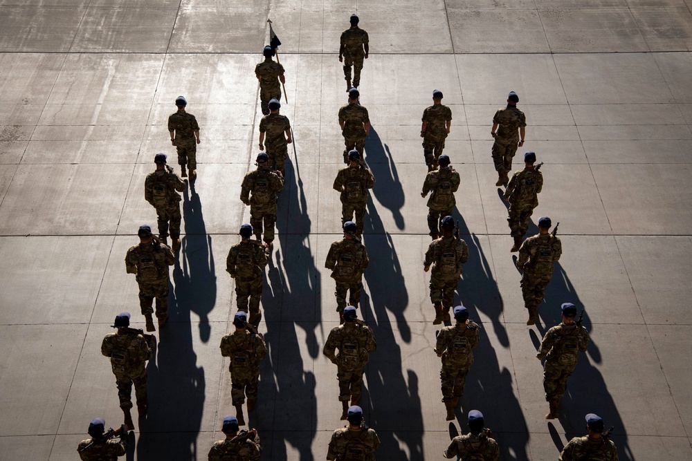 2nd group of Basic Cadets March Out to Jack's Valley