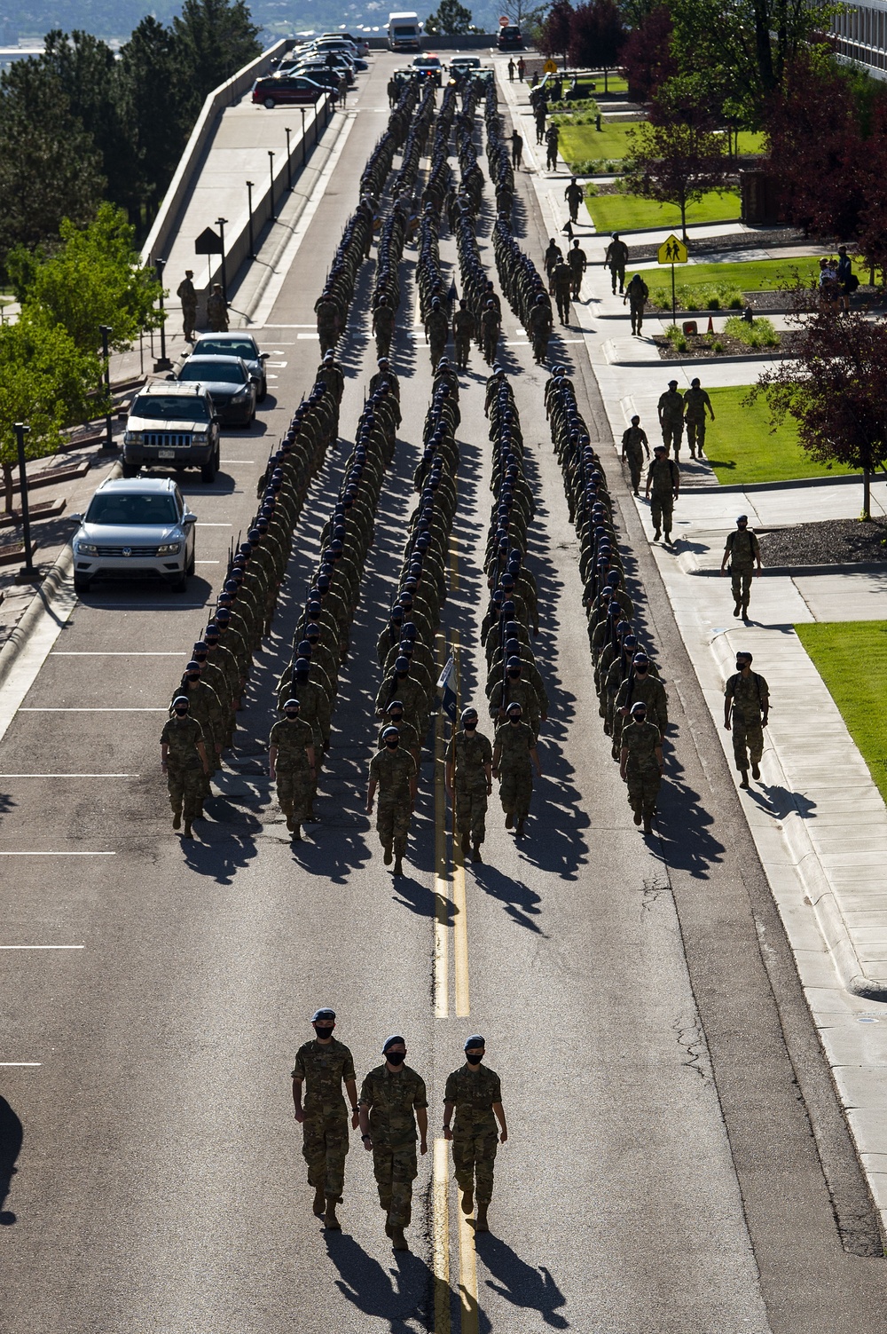 2nd group of Basic Cadets March Out to Jack's Valley