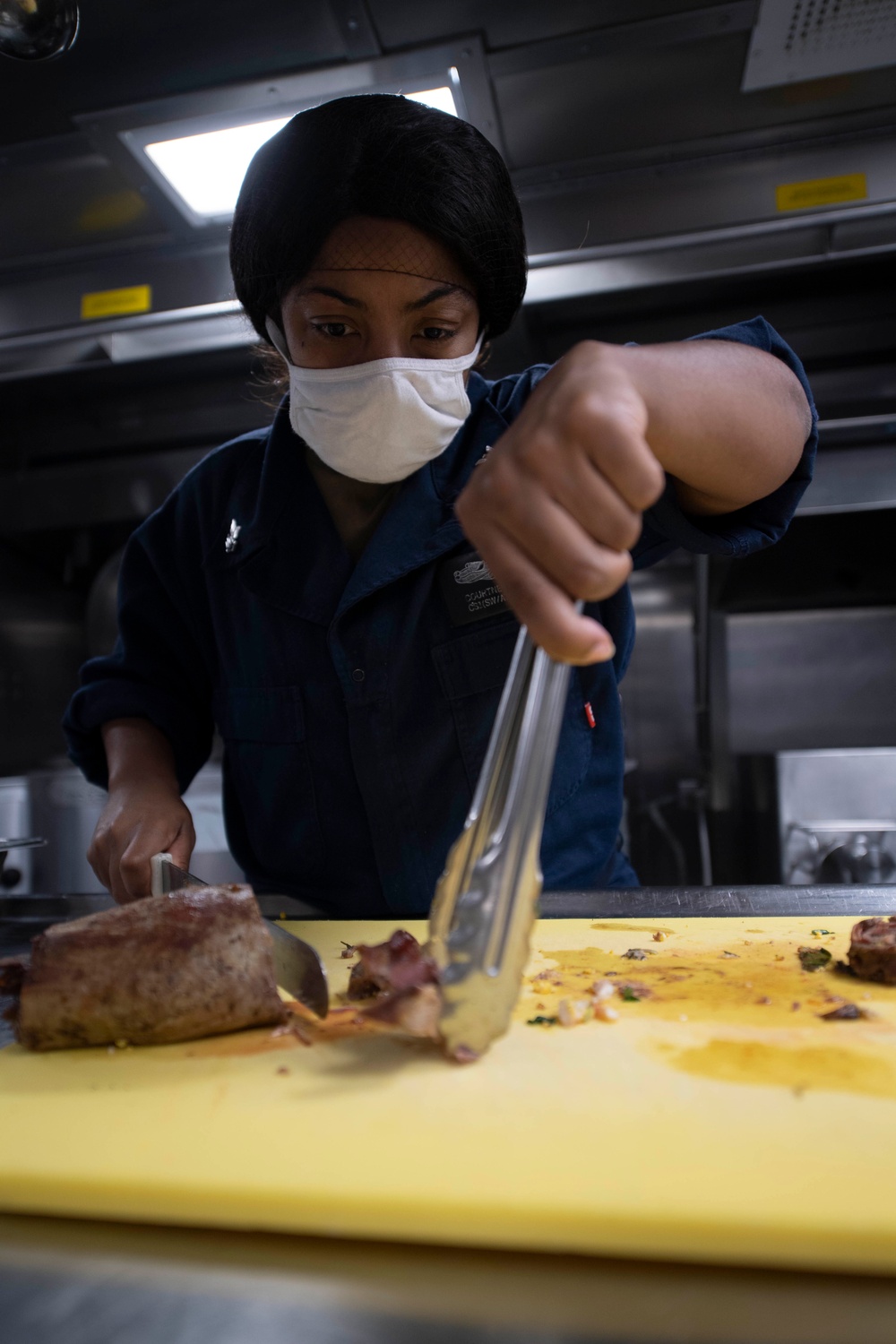 Rafael Peralta Sailor Prepares Steak