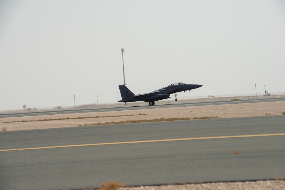 332nd Air Expeditionary Wing commander soars into Al Udeid