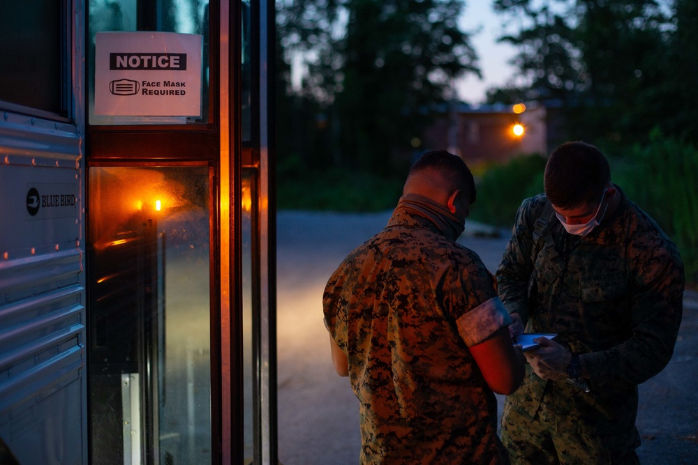 Marines Training Screened for COVID-19
