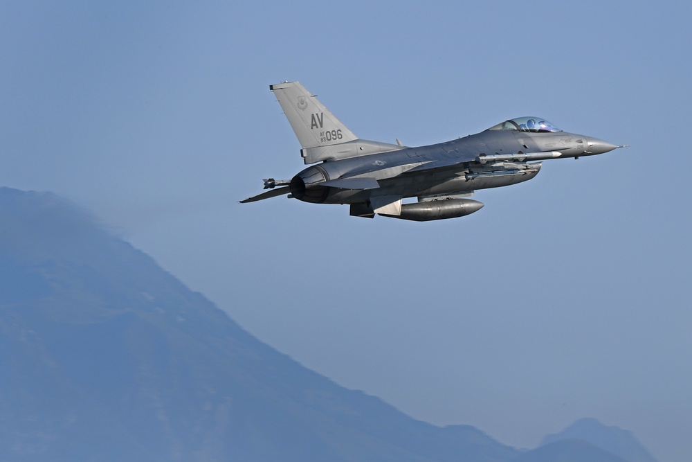 510th FS F-16s takeoff for Black Sea Ops