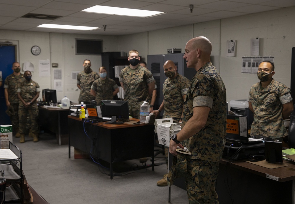 Sgt. Maj. Black visits MCAS Beaufort
