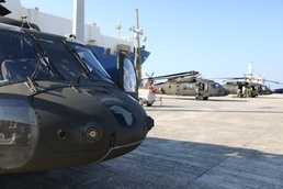 101st Combat Aviation Brigade arrives in Greece.