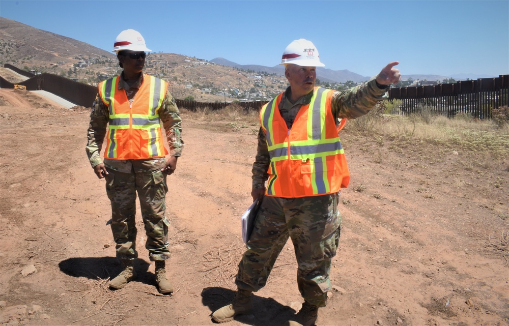Chief of Engineers views construction on San Diego 4 border barrier project