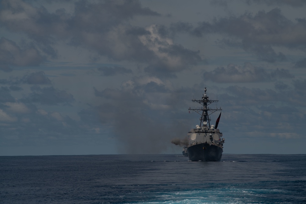 Nimitz Carrier Strike Group conducts live fire exercise