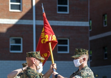 Fox Company assigned to BLT 2/8 changes command