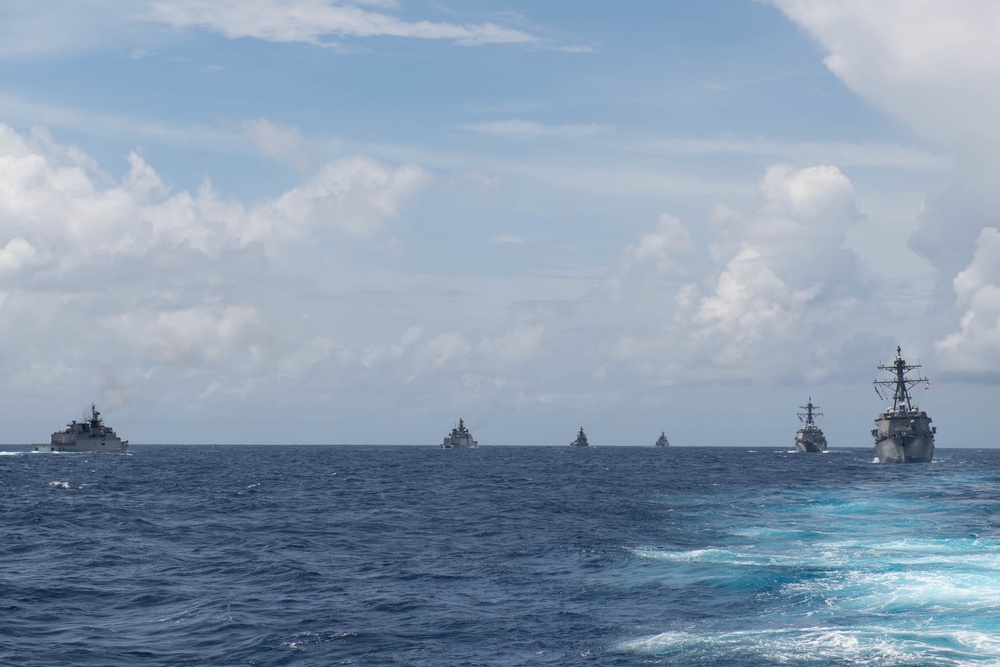 Nimitz Carrier Strike Group conducts cooperative deployment