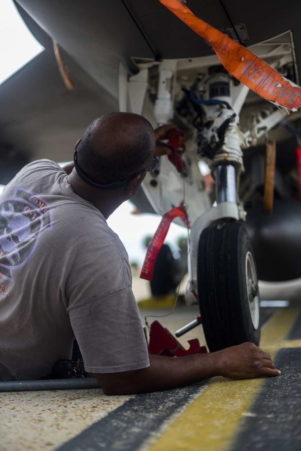 Tyndall's flight line; multiple agencies collaborate for mission success