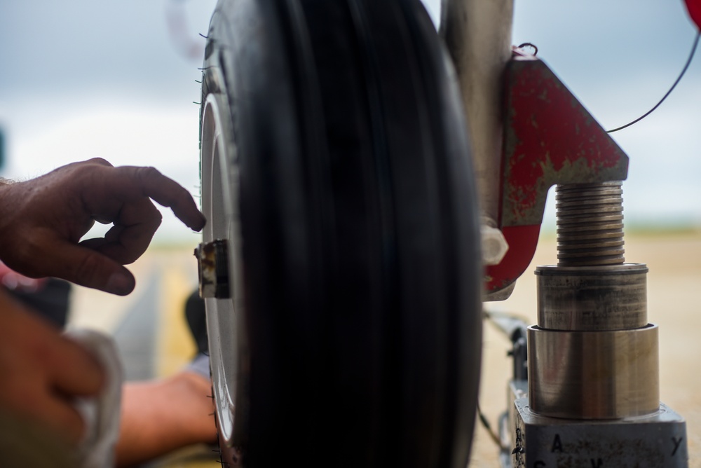 Tyndall's flight line; multiple agencies collaborate for mission success