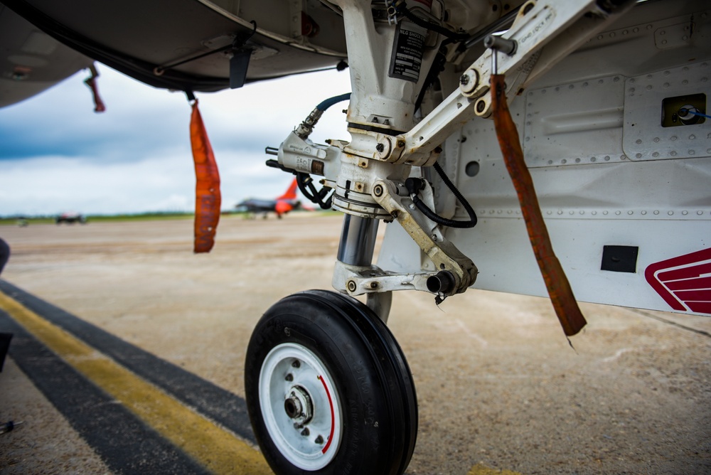 Tyndall's flight line; multiple agencies collaborate for mission success