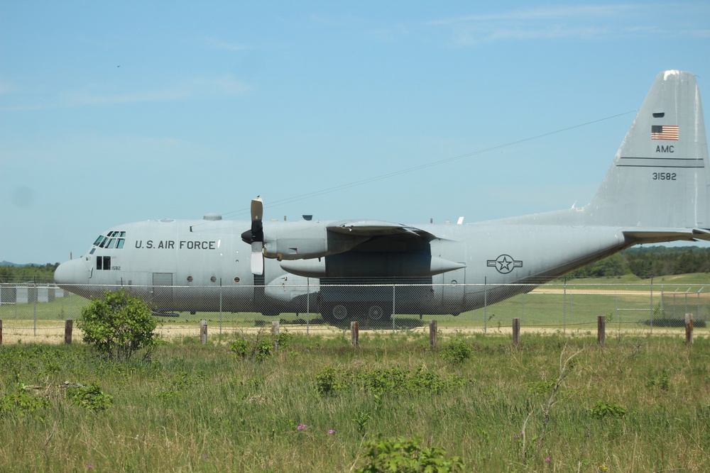 C-130 Hercules training aircraft at Fort McCoy