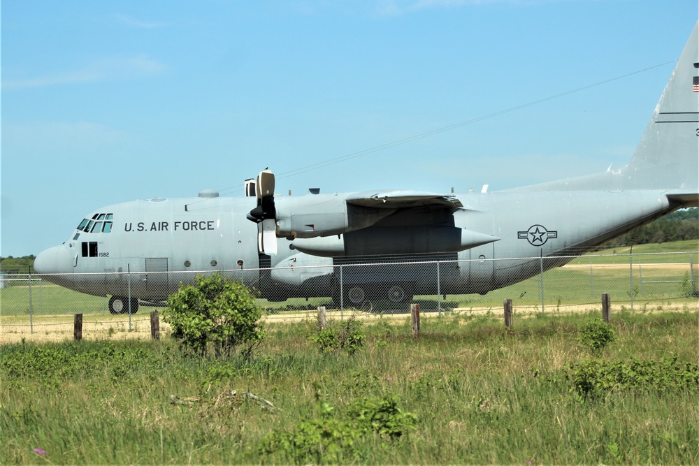 C-130 Hercules training aircraft at Fort McCoy