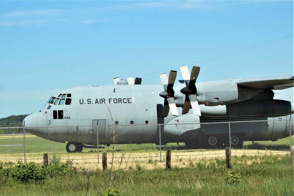 C-130 Hercules training aircraft at Fort McCoy