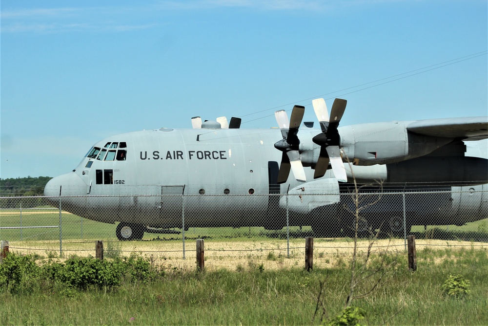 C-130 Hercules training aircraft at Fort McCoy