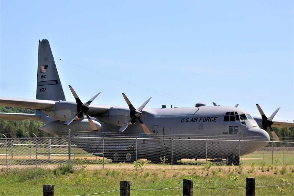 C-130 Hercules training aircraft at Fort McCoy