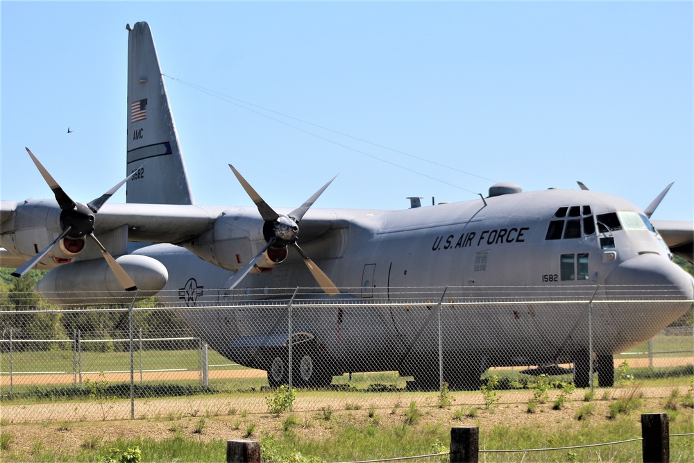 C-130 Hercules training aircraft at Fort McCoy