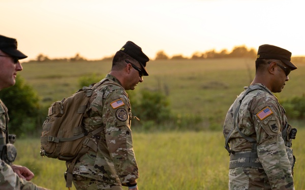 Officer candidates conduct situational training exercise