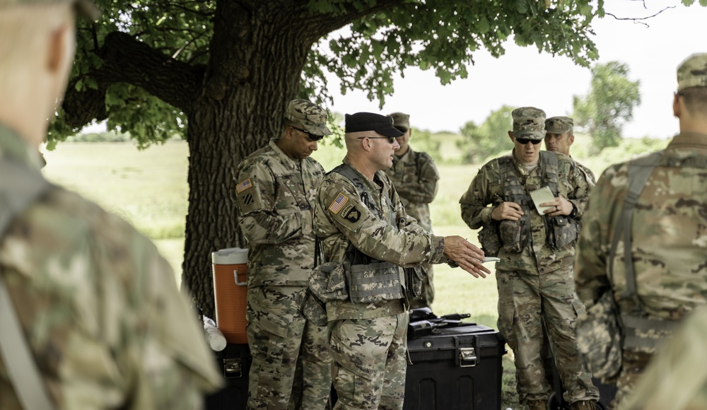Officer candidates conduct situational training exercise