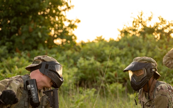 Officer candidates conduct situational training exercise